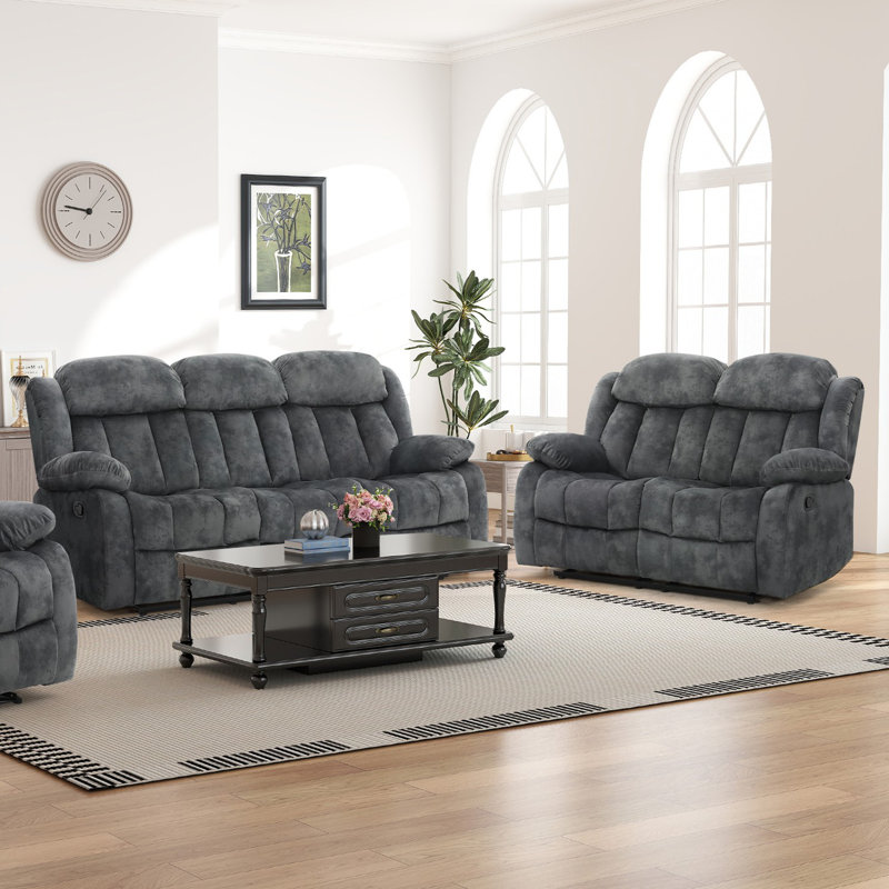Ireneo 2 - Piece Living Room Set, Dark Gray