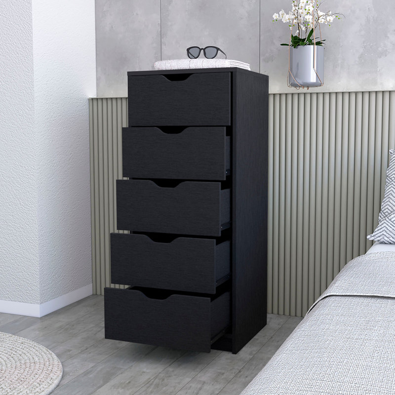 Commode 5 tiroirs Wenge, Wengé
