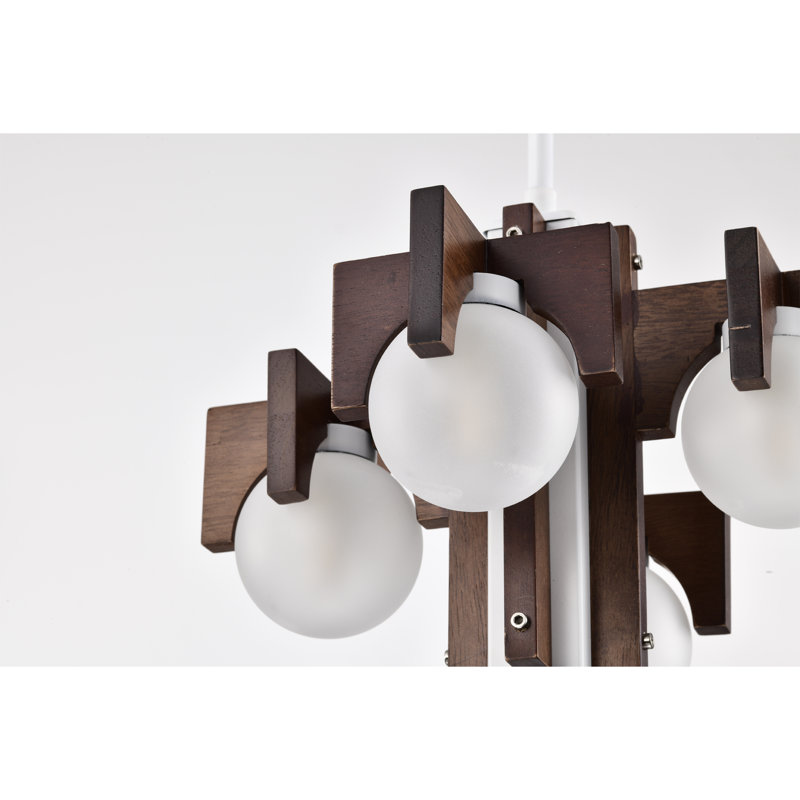 Spreckels 5 - Light Iron Dimmable Sputnik Globe Chandelier