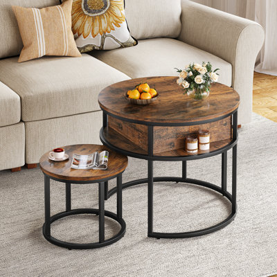 Lift Top Extendable Frame Coffee Table with Storage