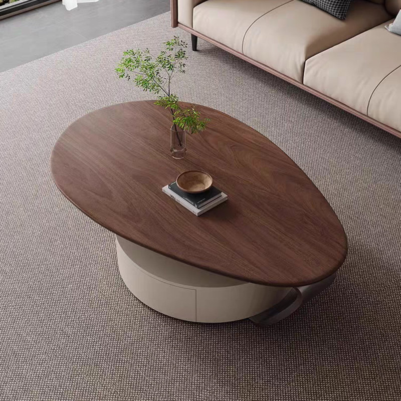 Table basse Light Luxury Villa, H 14,96 po x L 43,3 po x l 27,55 po, Couleur de la base de la table.