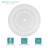 4 - Person Patio Dining Set Umbrella Hole Included Round Table with Cushions Included