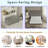 Convertible Ottoman With A Folding Sofa Bed, Frame, Memory Mattress And Tufted Design-1404835670