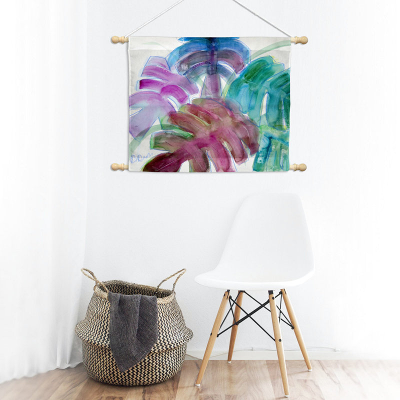 Suspension murale en polyester Monstera
