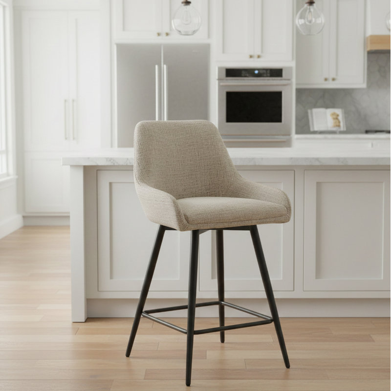 Swivel Counter Stool , Beige