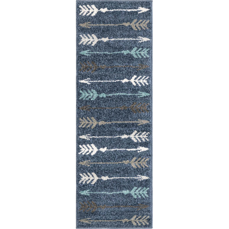 Geometric Area Rug, Runner 61 x 183cm