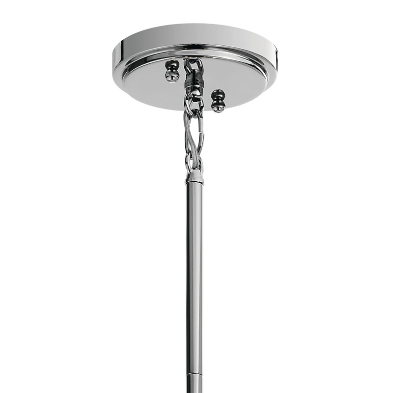  Lustre sphérique Spoutnik à 5 lumières, Chrome