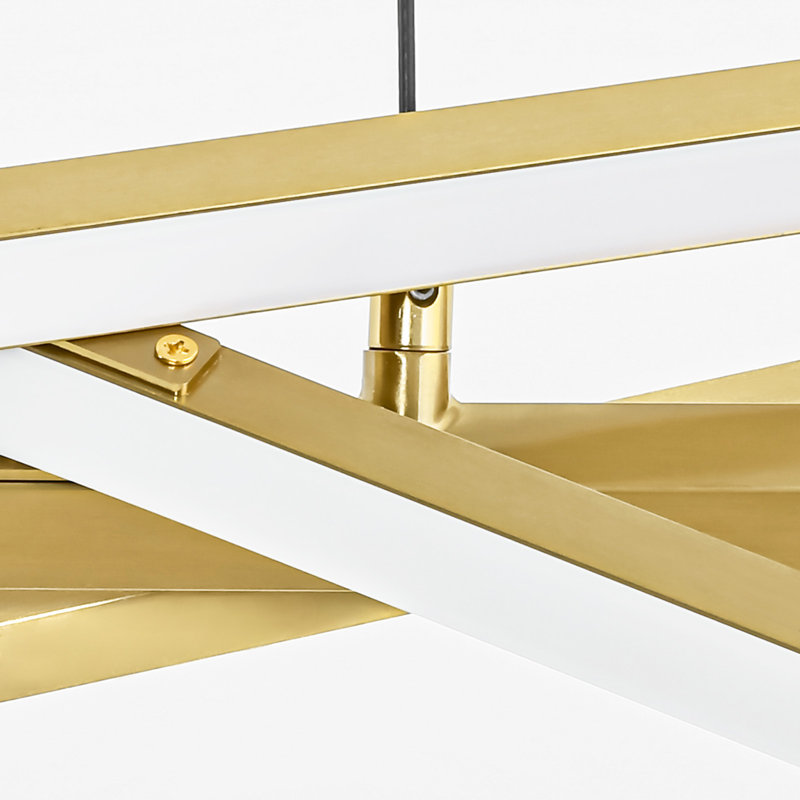 Luminaire suspendu pour îlot de cuisine Burcker, Doré