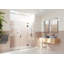 Stellar 88.5 in. x 78 in. Fully Frameless 3 Panel Inline Hinge Shower Door-500589825