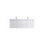 Meuble-lavabo mural mural 2 tiroirs 2 portes - 60 po - blanc