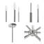6-Light Contemporary Candelabra Styled Chandelier