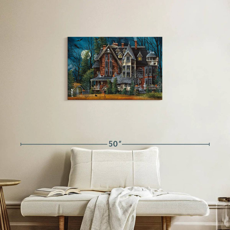Lilie décorant la maison hantée, H 20 po x l 30 po