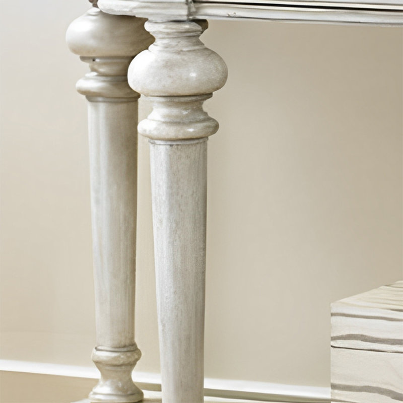 Rural Classical Console Table, Beige, 35.43" H x 47.24" W x 18.5" D