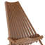 Chaise de patio pliante en bois d'acacia Leilahni-2457100