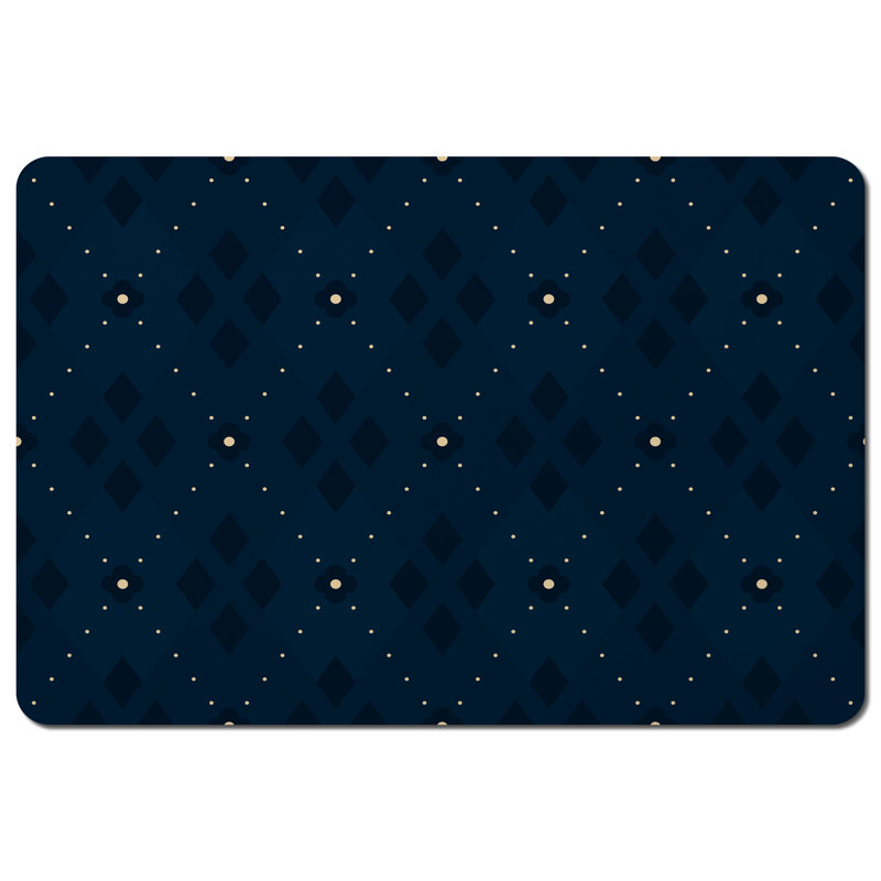 Beyers Polyester-Coated Hardboard Argyle Rectangle Placemat