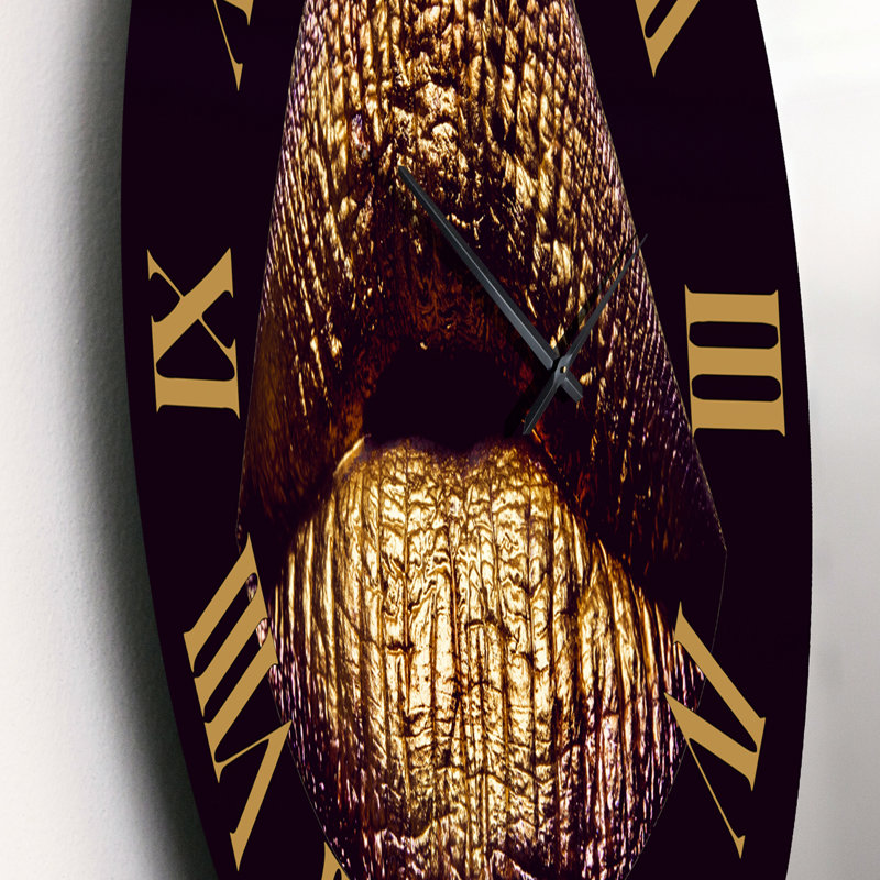 Horloge murale moderne, Petit, Gold
