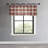 Eddie Bauer Edgewood Plaid Red Tab Top Window Valance