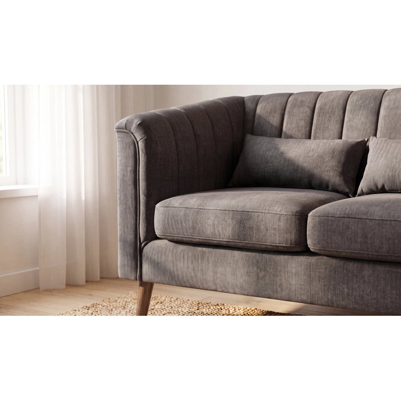 Colvin 3 Seater Velvet Sofa, Brown Velvet