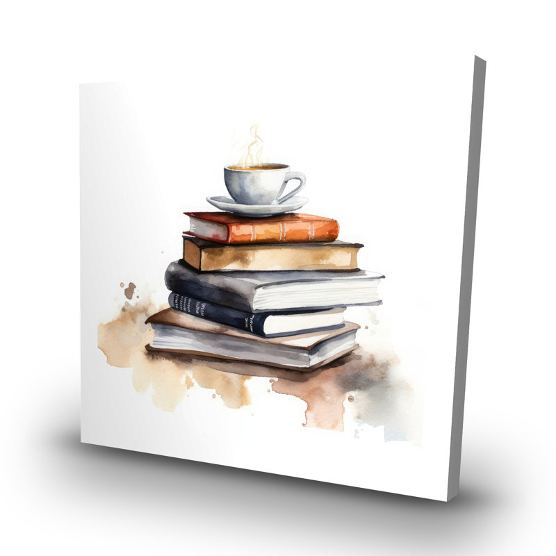 Calming books - 32"x32" art on canvas