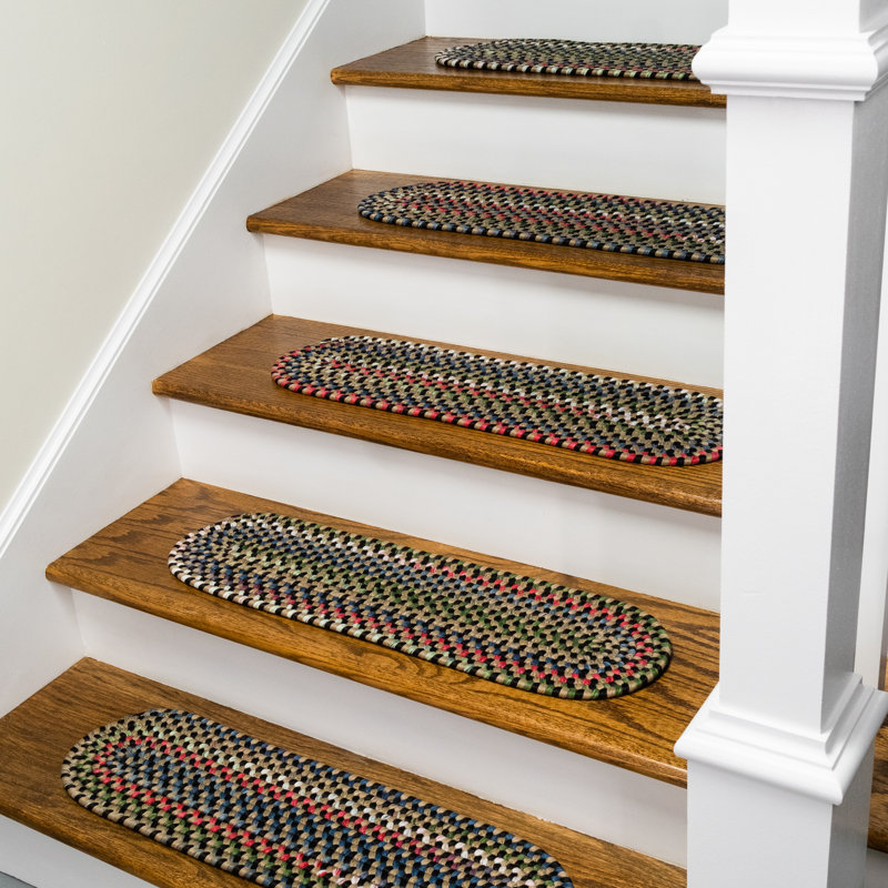 New England Braid Stair Treads 8"x28", Black