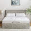 Lit plateforme tapissier Neilius avec housse lavable-92576042-92577770