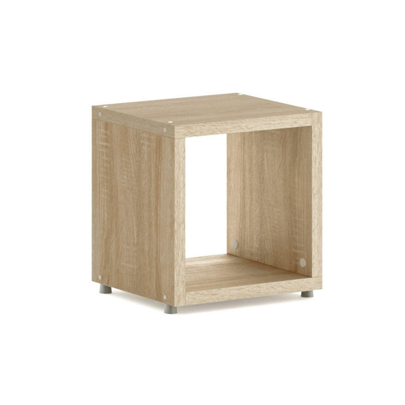 Cathrynn 38cm W Solid Wood Shelving Unit, Oak