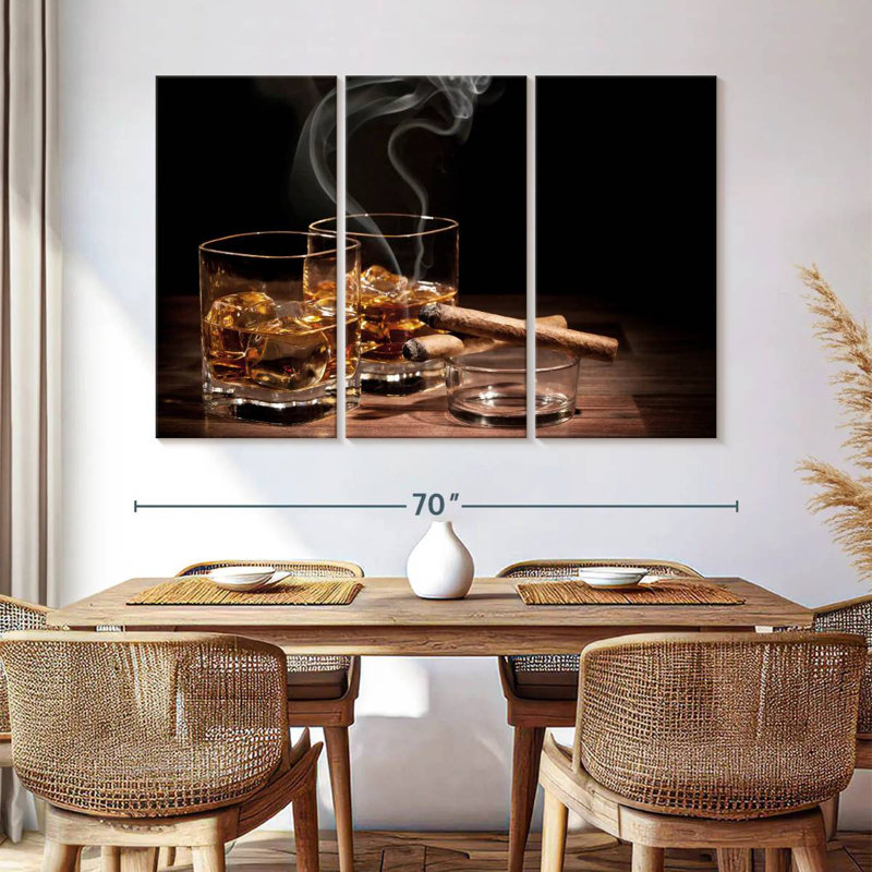 Cigares Yarlin avec whisky, H 42 po x l 65 po