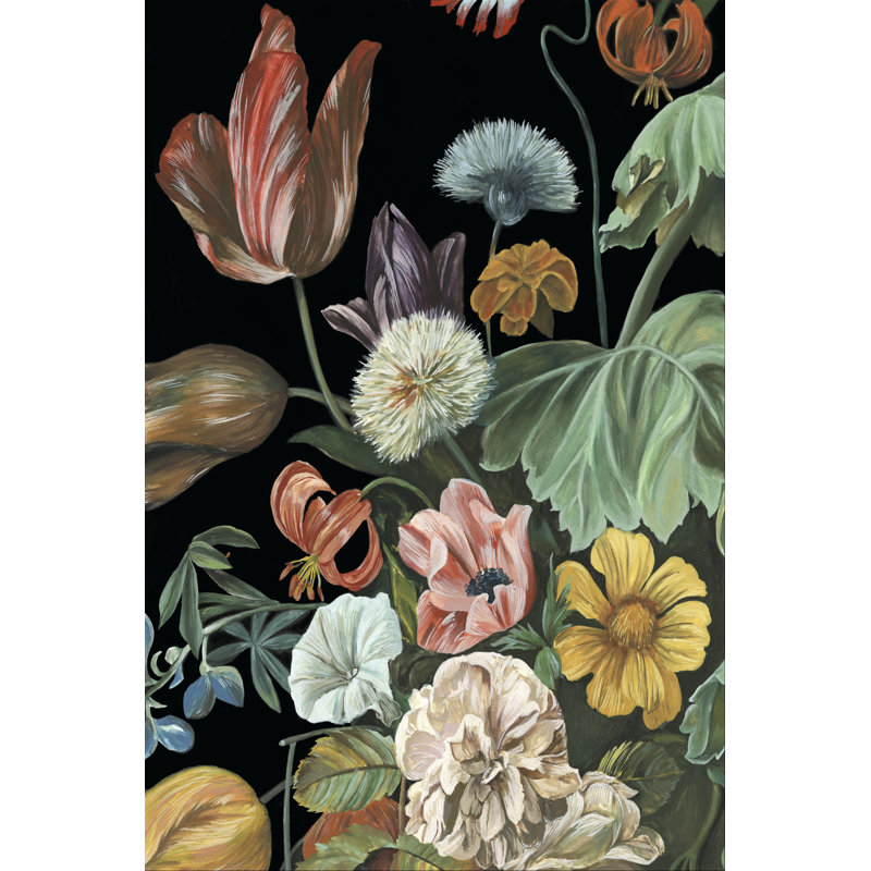 Baroque Floral I by Melissa Wang - Wrapped Canvas Print, 91cm H x 61cm W