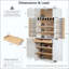 Armoire de cuisine Farmhouse avec 8 portes, armoire de rangement avec 4 tablettes réglables, tiroir caché, support à vin, armoire polyvalente pour la cuisine, la salle à manger et la salle de bain-117856653