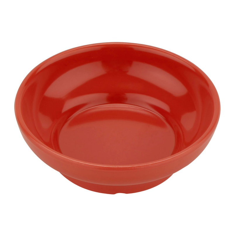 Plat à ramequin en mélamine robuste salsa / Queso, 5 onces, ivoire (lot de 12), Orange Rio