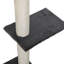 Arbre à chat gris pour jeu de divertissement intérieur - Grattoir, perchoirs et pont 5 pièces avec et 5-173015427