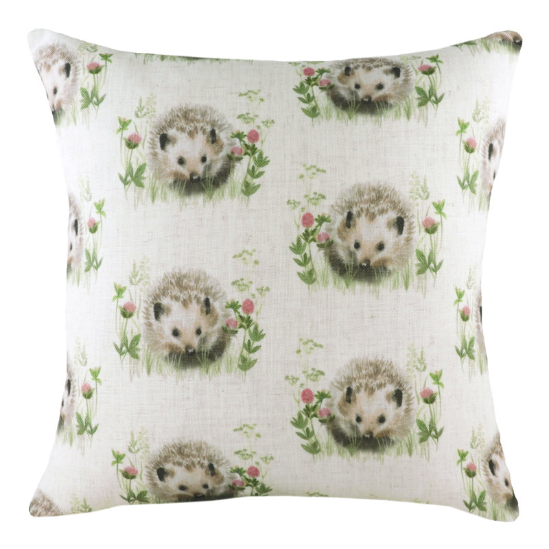 Floral Square Throw Cushion, Polyester