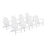 Outdoor Poly Adirondack Chair (Set Of 8)