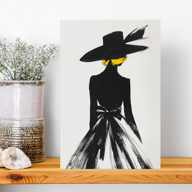 Elegant Woman Silhouette by Andreas Magnusson - Wrapped Canvas Print, 45.72 cm H x 30.48 cm W