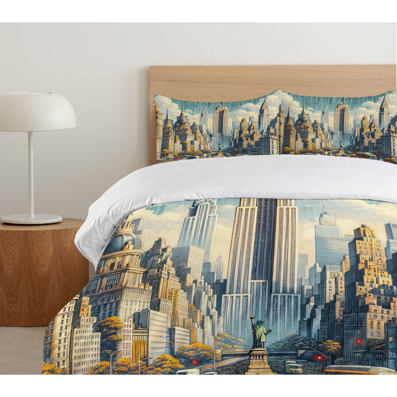 Urban Art Duvet Cover, King Duvet Cover + 2 Standard Shams