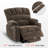 27.2'' Extra Wide Power Recliner Lift Chair with Massage and Heat, Fabric-1265352426