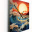 Coasterc Sunrise Reflections Papercut I - Horloges murales paysage et nature-99631127