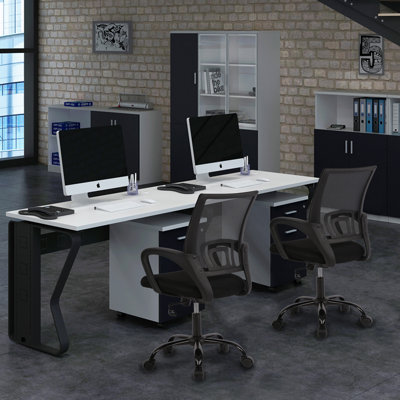 Mesh Task Chair Ergonomic Office Chair Swivel Rolling Executive Desk Chair Adjustable Height Office Chair with Lumbar Support Armrest for Home Office