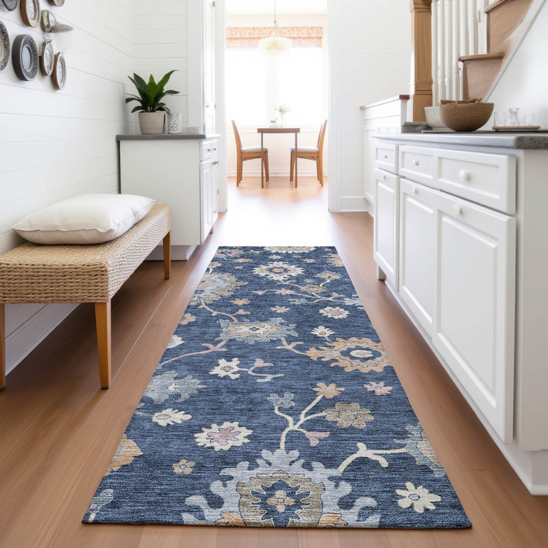 Premium Machine Washable Jaylin AMF1218 Global Rug, Tapis de couloir 2 pi 3 po x 7 pi 6 po