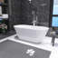 Baignoire de trempage autoportante en acrylique 66 po. X 29,5 po.