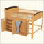 Lit mezzanine avec armoire de rangement, garde-robe et DEL-123985603-123985606