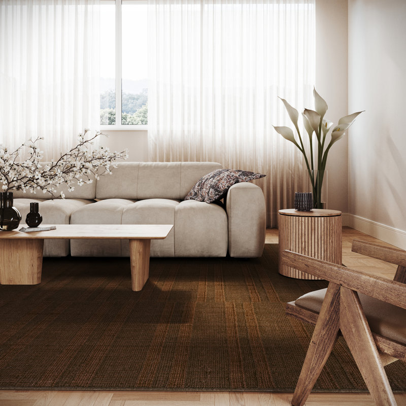  Tapis moderne en laine Elisara, Rectangle 7 pi 6 po x 9 pi 6 po