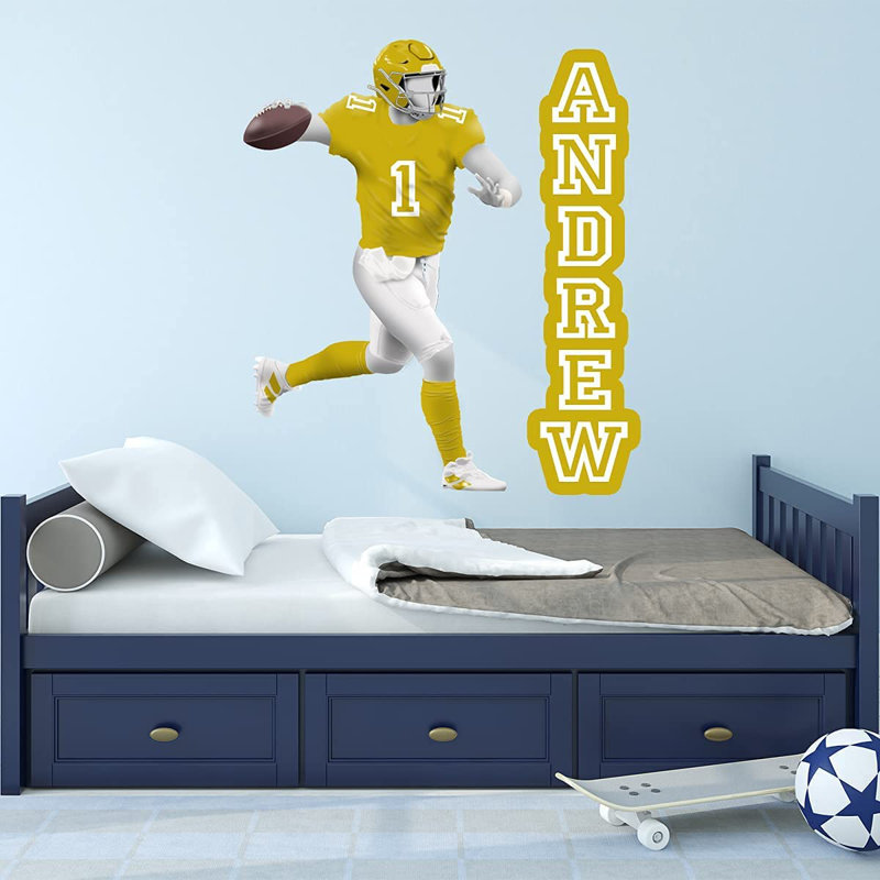 Adhésif décoratif Quarterback, H 22 po x l 18 po, Or