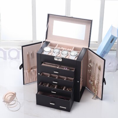 Homde Synthetic Leather Jewelry Box + & Reviews | Wayfair