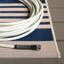 Tapis rayé bleu marine / beige Arneshia-399005973