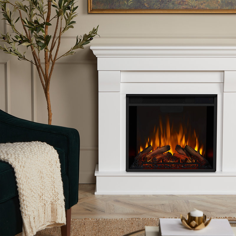 Chateau 41" Electric Fireplace by Real Flame, White