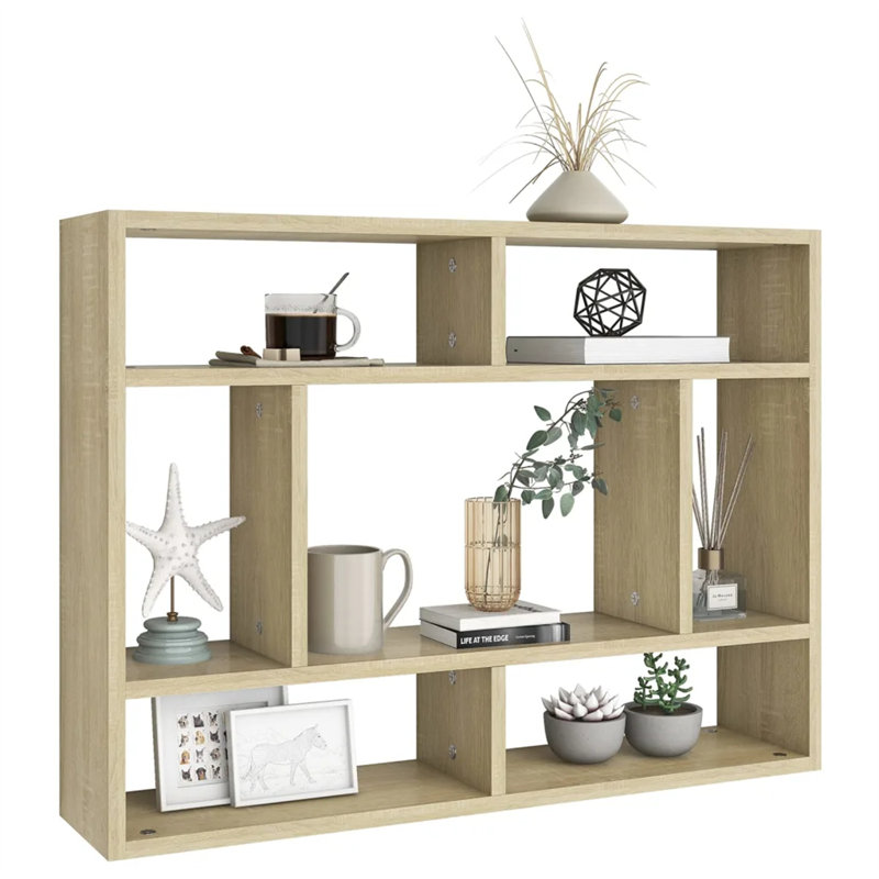 Gleich 7 Piece Cube Shelf, Sonoma Oak
