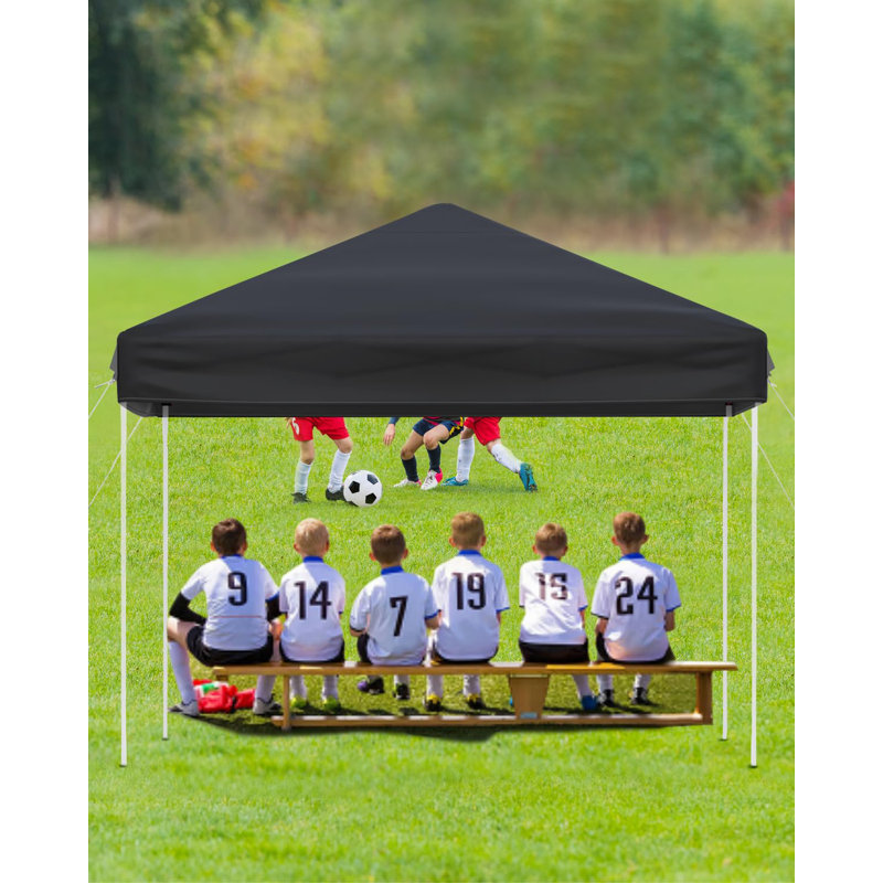 Hobbylane 210D Cover Retractable Patio Awning, black
