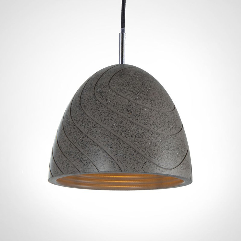 Sobieski 1 - Light Bell Pendant, Black, Sandstone Black