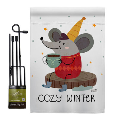 Ensemble de drapeaux 18,5 x 13 po Cozy Winter